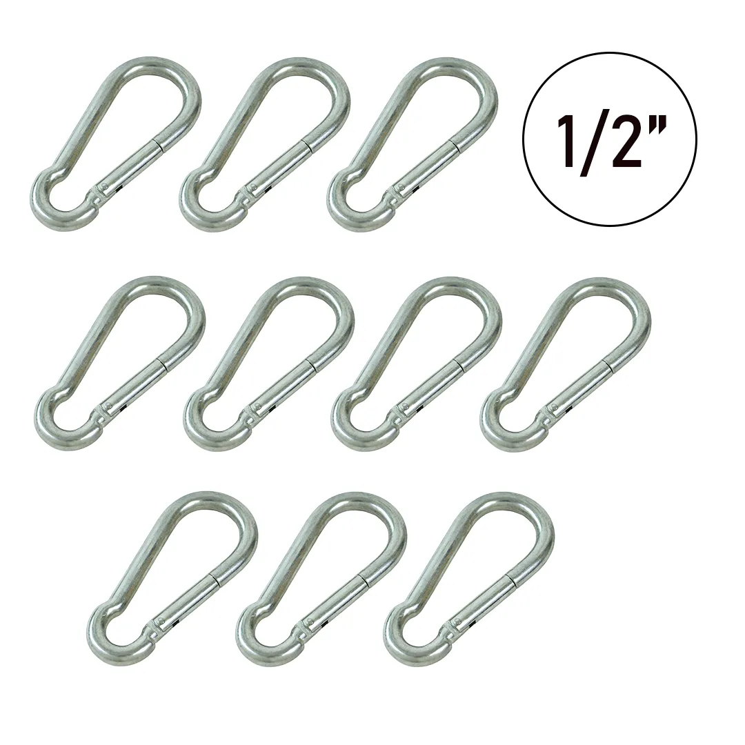 10-Pack VersaClip Carabiner Snap Hooks for Any Adventure