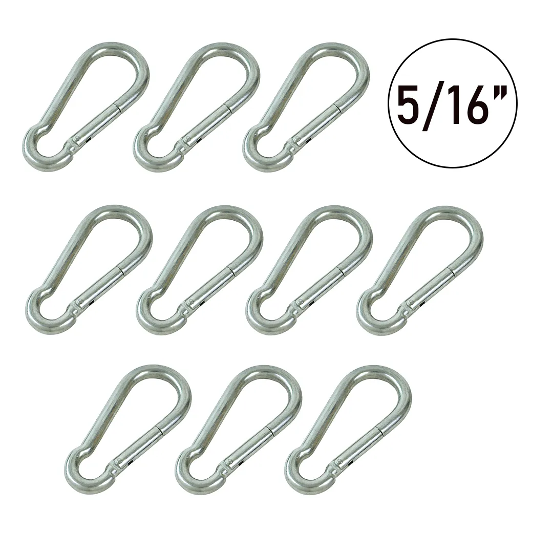 10-Pack VersaClip Carabiner Snap Hooks for Any Adventure