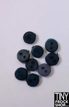 4mm - 12" Fashion Doll Super Tiny Mini Round 2 Hole Buttons Pack of 6