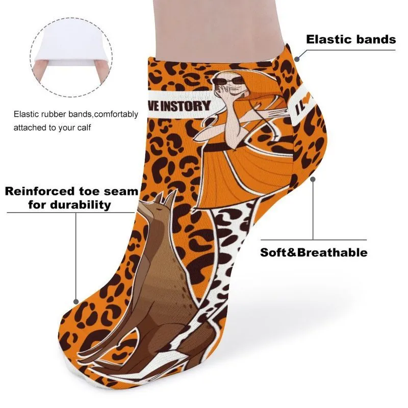 5 Pairs Socks Leopard Fashionable - King Stone Brothers and Co™️