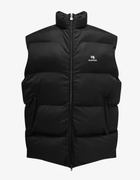 Balenciaga Black Sporty B Cosy Gilet