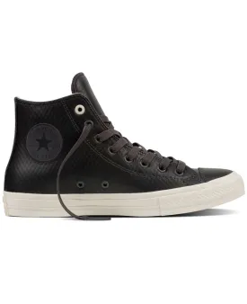 Chuck II Mesh Back Leather Almost Black