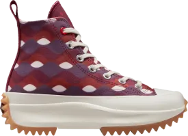 Converse Run Star Hike Platform High Twisted Classics - Dark Beetroot, Red