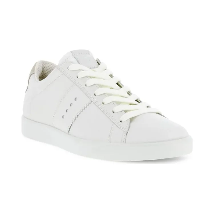 Ecco Women's Street Lite Retro Sneaker in White Shadow White