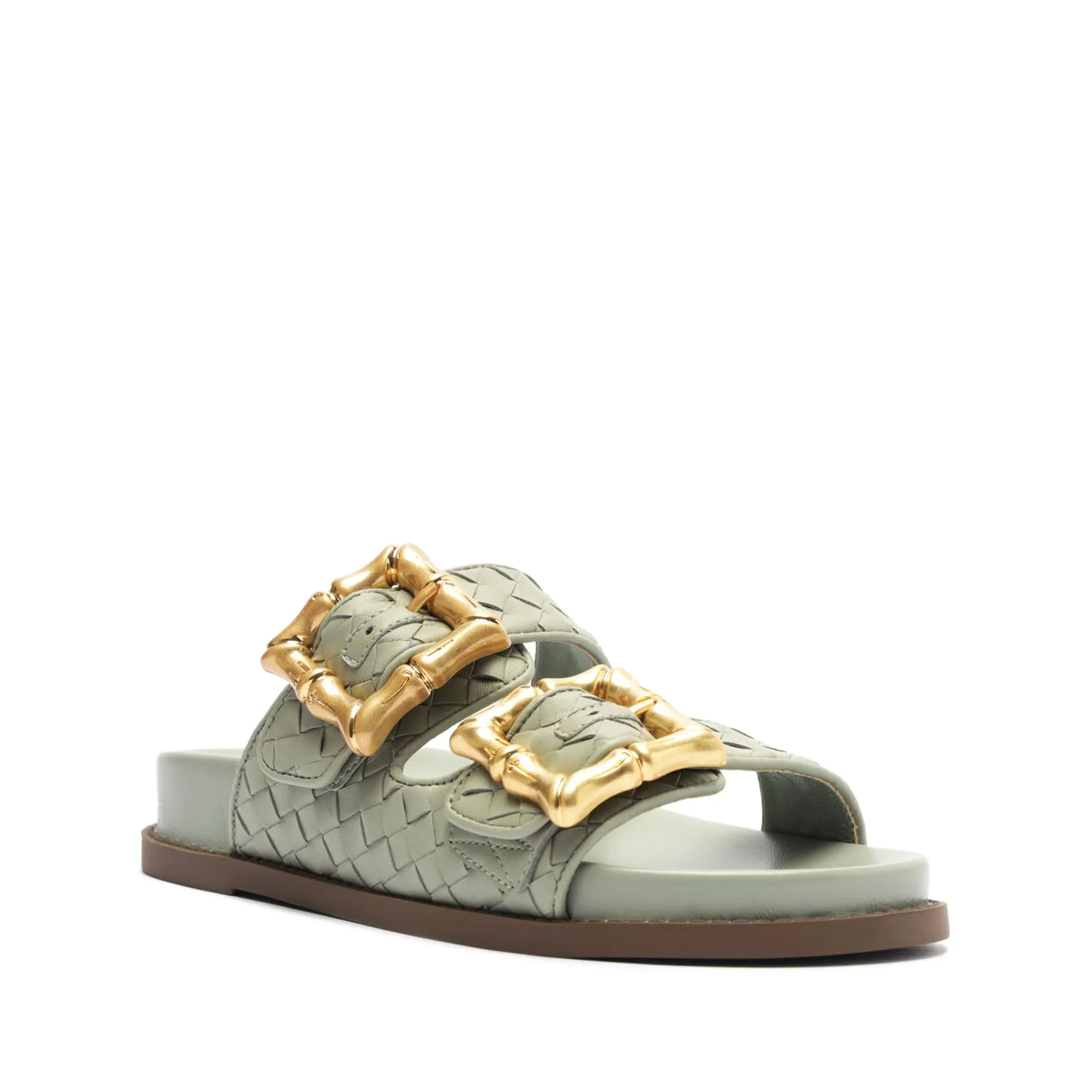 Enola Sporty Woven Leather Sandal