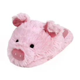 Fuzzy Pig Slippers