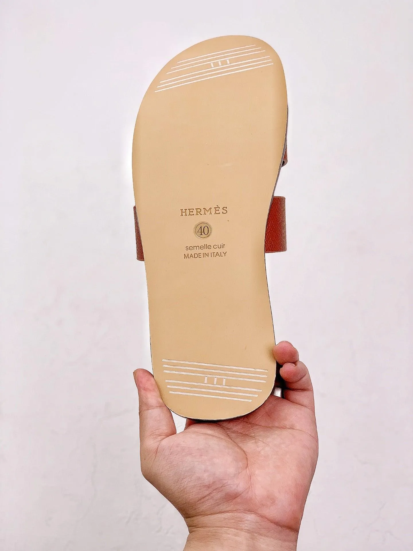 HERMES SLIPPERS *BROWN*
