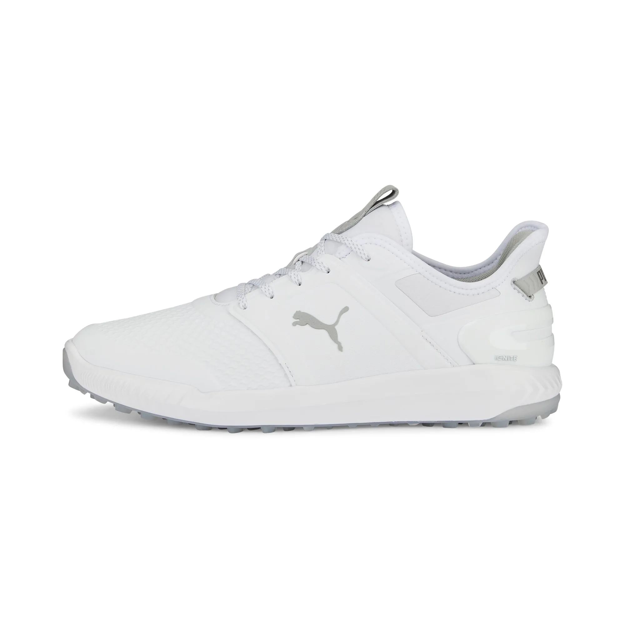 IGNITE ELEVATE Spikeless Golf Shoes | Puma White / Puma Silver