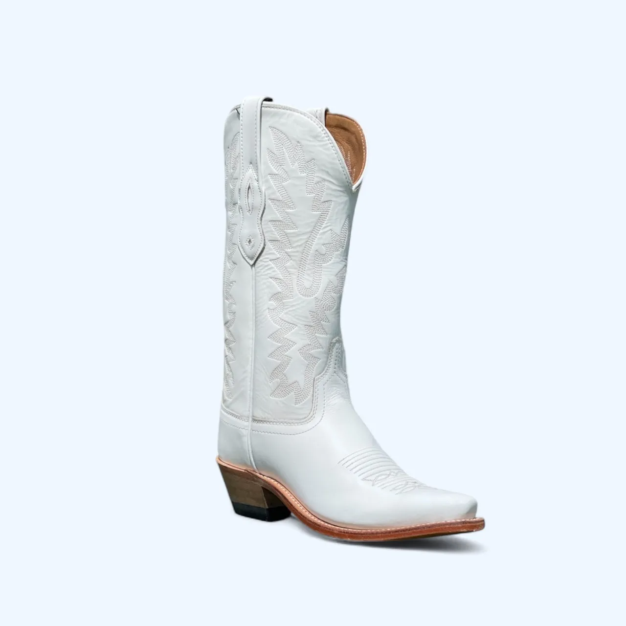 Old West Womens White Snip Toe Boot LF1631