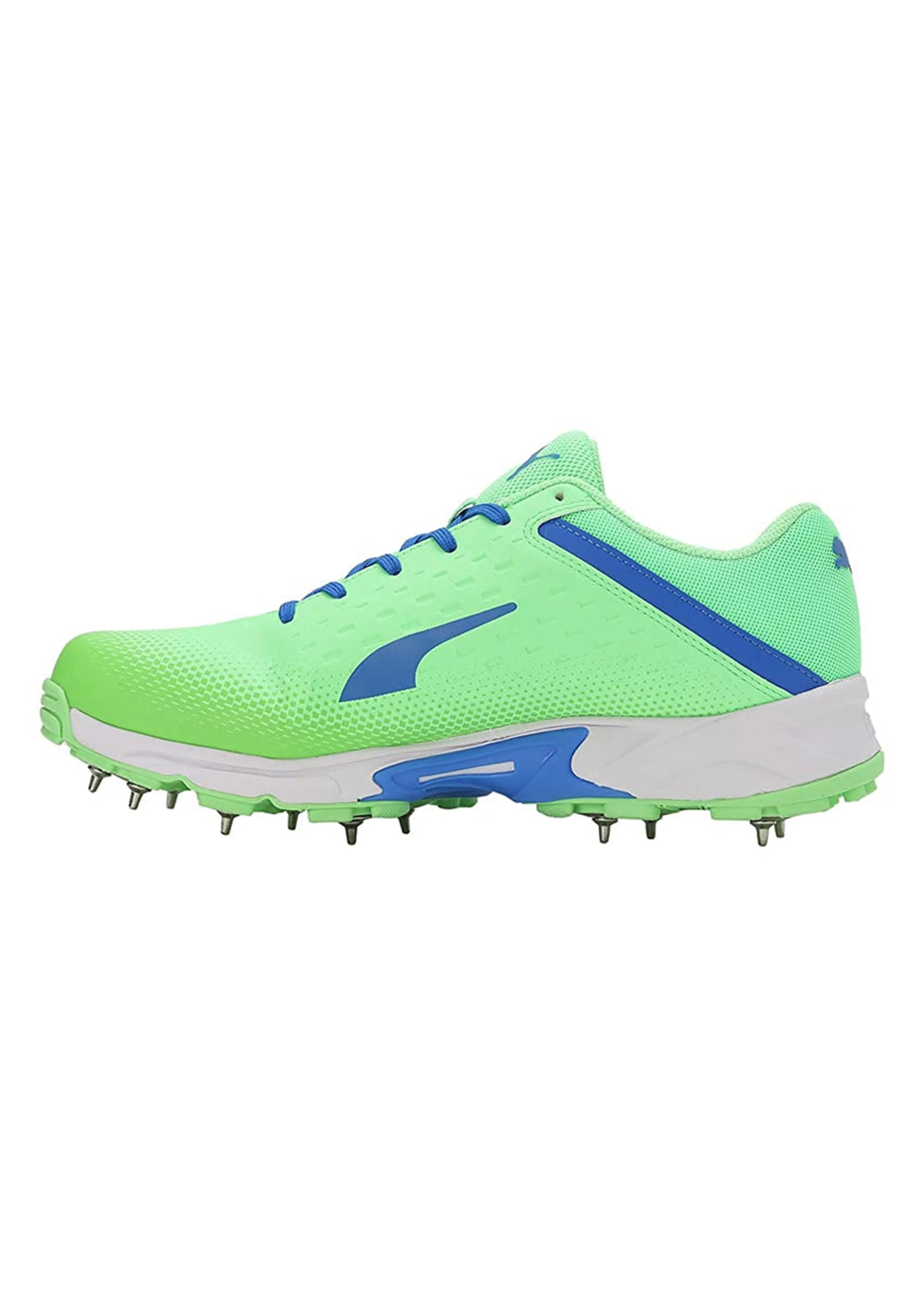 PUMA SPIKE 22.2 MEN'S CRICKET SHOES - ELEKTRO GREEN & BLUEMAZING