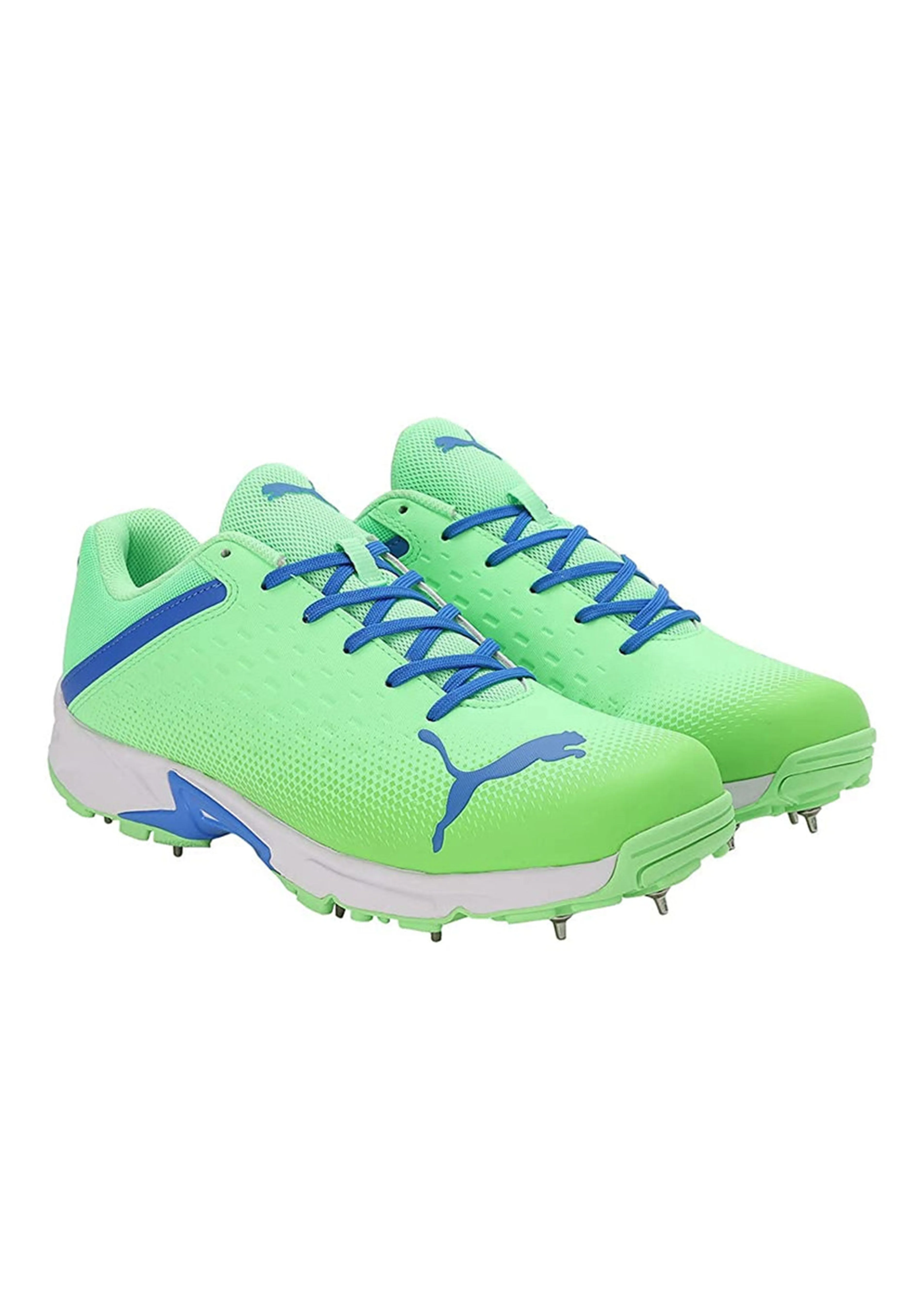 PUMA SPIKE 22.2 MEN'S CRICKET SHOES - ELEKTRO GREEN & BLUEMAZING