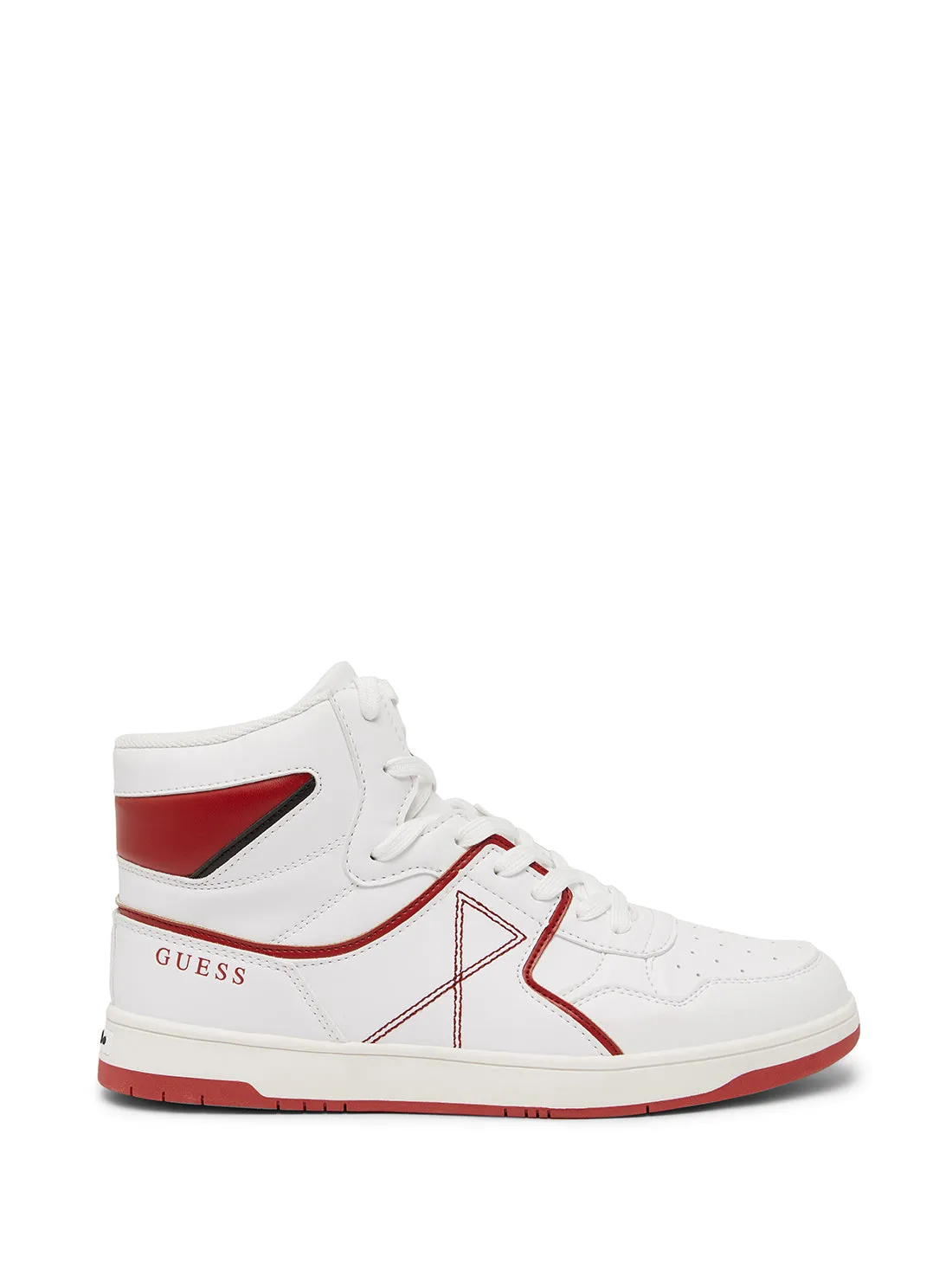 Red White Fidal High Top Sneakers