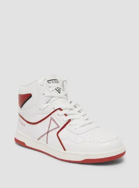 Red White Fidal High Top Sneakers