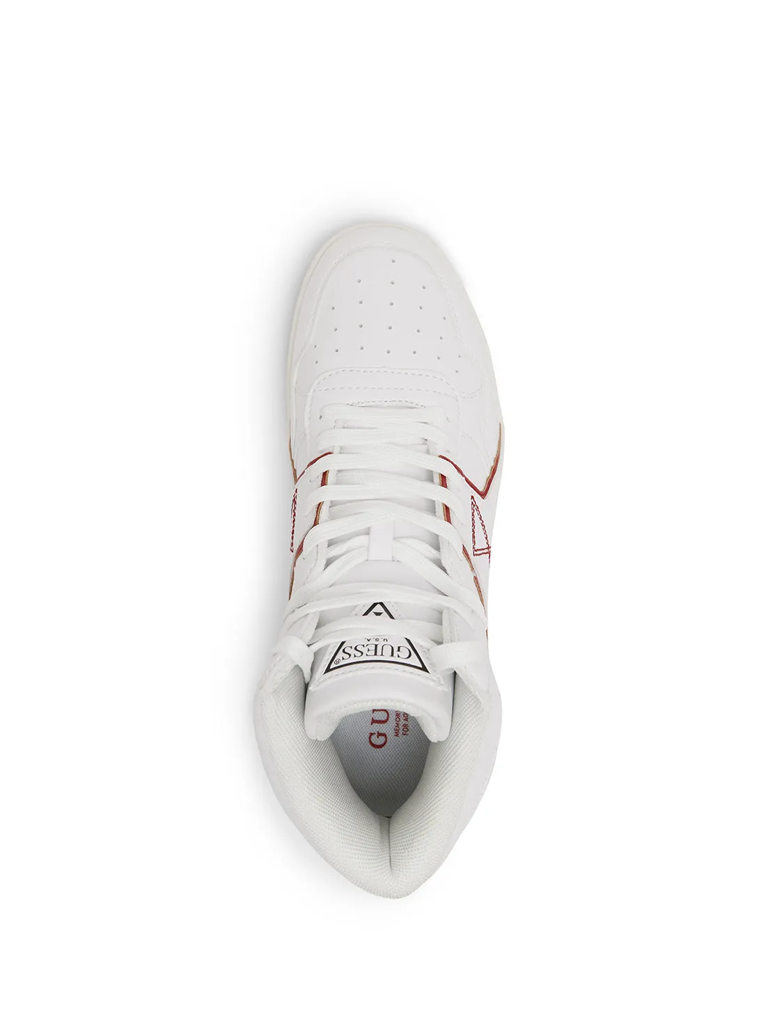 Red White Fidal High Top Sneakers