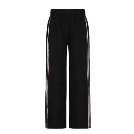 Striped Wide-Leg Track Pants