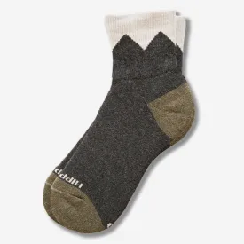 Trail Climber Merino Wool Quarter Crew - Carbon