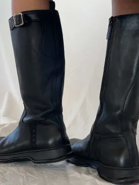 Vintage 90s PRADA Leather Moto boots